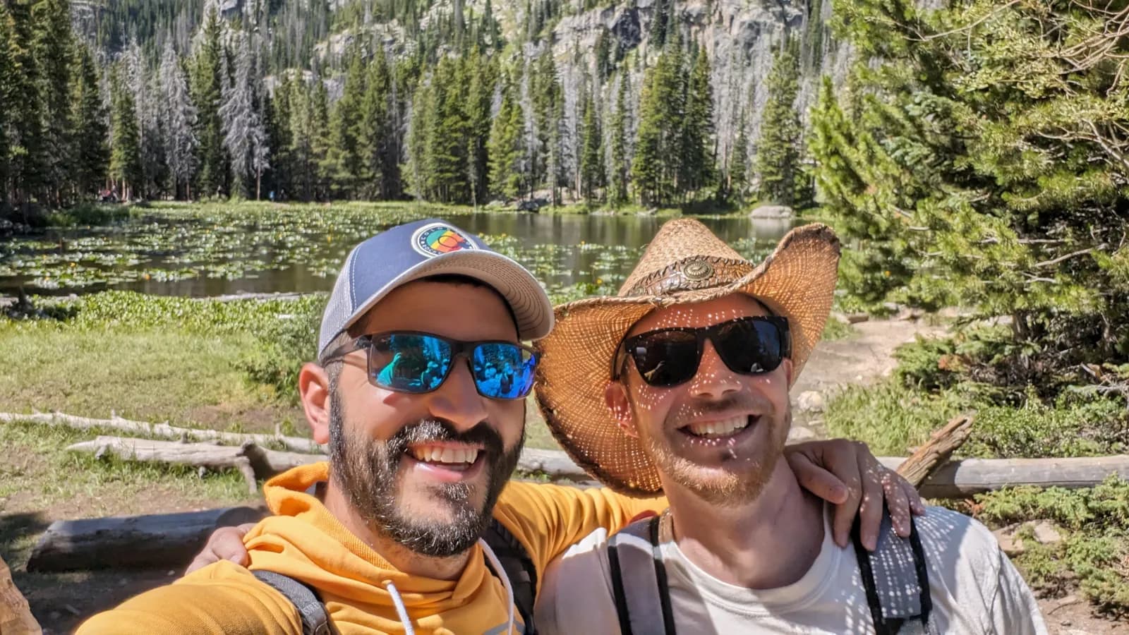 Jon and Eric enjoying a day outdoors together